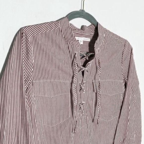 Veronica Beard | Harper Lace Up Top - Picture 5 of 6